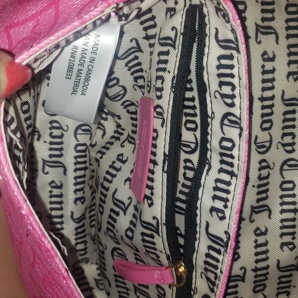 Retro Juicy Couture Pink Precious Moments Flap Shoulder Bag - Picture 3 of 9